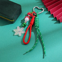 Christmas Beaded Acrylic Letter Keychain for Bags and Phones