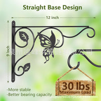 Rustproof Wall-Mounted Plant Hanger Hooks for Bird Feeders, Wind Chimes, and Lanterns