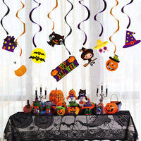 Halloween Cartoon Paper Ghost Witch Swirl Hanging Decorations for Party Decor