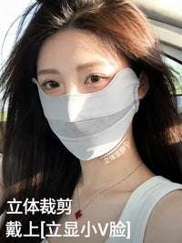 Ice Silk UV Protection Face Mask for Summer Outdoor Activities