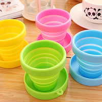 Collapsible Silicone Travel Cup - Portable Mini Folding Mouthwash Cup for Outdoor Activities