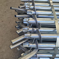 Galvanized Steel Greenhouse Frame for Farming and Planting, Y-Stake Round Pipe