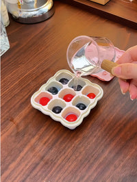 Reusable Silicone Ice Cube Tray with Storage Bin, Easy Release Food-Grade Ice Maker Mold for Home