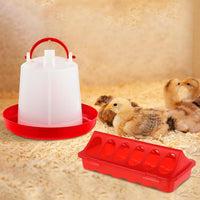 12-Piece Poultry Feeder and Waterer Set with Flip-Top Design for Chickens, Ducks, and Geese