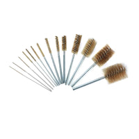 Copper Wire Tube Brush for Rust Removal, Polishing, and Deburring - Drill Attachment