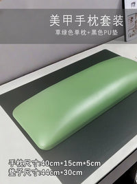 Modern Minimalist PU Leather Nail Art Hand Rest Cushion for Salon Manicure