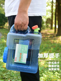 Food-Grade Square Water Storage Container with Extended Tube for Home and Outdoor Use