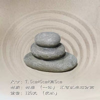 Zen Garden Japanese Dry Landscape Stacked Stone Ornament Resin Pebble Micro Landscape Decor