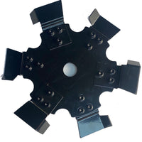 Weed Trimmer Ditching Wheel Attachment for Garden Tools, 2-in-1 Edger and Cultivator Blade