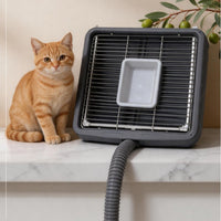 Semi-Automatic Enclosed Cat Litter Box with Anti-Splash Design