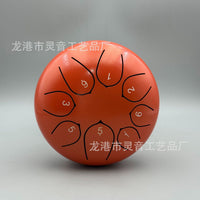 6-inch 8-Note Steel Tongue Drum for Meditation and Relaxation
