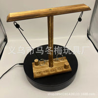 Wooden Ring Toss Game Hook and Ring Battle for Indoor Outdoor Fun