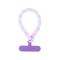 Colorful Coiled Lanyard Keychain for Phones and Bags, Anti-Loss Elastic Spring Rope with Clip