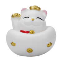 Creative Lucky Cat Tumbler Ceramic Tea Pet Office Home Desktop Decor Ornament