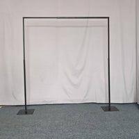 Adjustable Iron Arch Backdrop Stand for Wedding & Event Decor with Steel Base