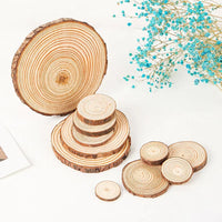 Natural Pine Wood Slices for DIY Crafts, Kids' Handcrafts, Wall Decor, Hand-Painted Art, and Photography Props