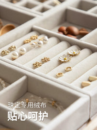 Large Capacity Jewelry Organizer Tray for Earrings, Rings, Necklaces, and Bracelets
