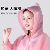 Kids Disposable Rain Poncho with Backpack Slot, Portable Raincoat for Boys and Girls