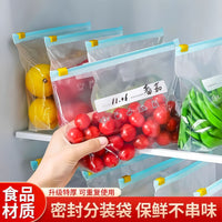 Food Grade Reusable Freezer Bags with Zipper Seal for Food Storage