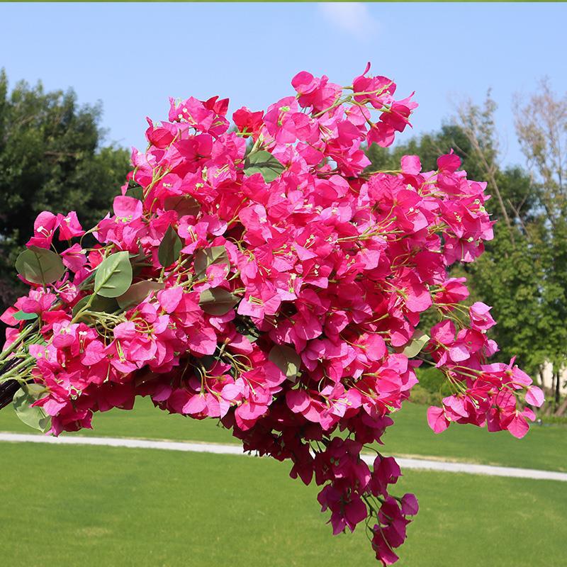 Artificial Bougainvillea Cherry Blossom Branch for Landscaping and Home Decor