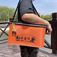 Multifunctional Thickened EVA Foldable Live Fish Bucket Single Shoulder Fishing Box Fishing Tackle Supplies
