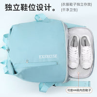 Waterproof Dry Wet Separated Swim Bag with Shoe Compartment for Gym Beach Travel