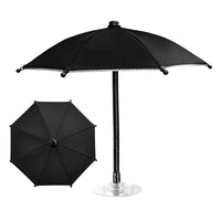 Miniature Sunshade Umbrella for Car Dashboard Phone Mount, UV Protection, Heat Insulation