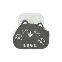 Cute Cat Cartoon Car Floor Mat Universal Anti-Slip Dirt-Proof Coil Mat for Front or Rear