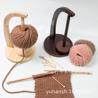 Magnetic Levitation Wooden Yarn Holder for Knitting and Crocheting