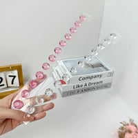 Acrylic Wall-Mounted Jewelry Organizer with Hooks for Necklaces and Bracelets