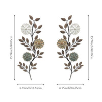 American Style Metal Leaf Wall Decor for Living Room and Outdoor Spaces