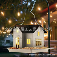 Solar/Battery Powered Bird Feeder with Swing, Outdoor Hanging Decoration for Garden and Yard