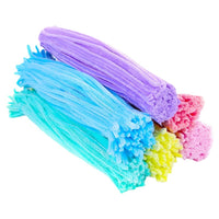 Macaron Pipe Cleaners for DIY Crafts, Dinosaur & Dragon Hatchling Art Supplies, Kindergarten Fuzzy Sticks
