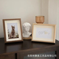 Hollow 3D Specimen Display Photo Frame, Wooden, for 5-8 inch and A4 Photos