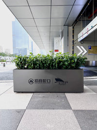 Outdoor Stainless Steel Round Planter Box Iron Art Tree Container Garden Planting Box Simple Balcony Factory Direct
