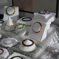 Plaster Jewelry Display Stand for Bracelets, Bangles, and Crystal Collections