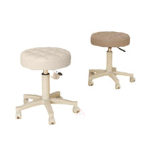 Swivel Adjustable Salon Stool with Wheels for Beauty, Hair, and Nail Salons