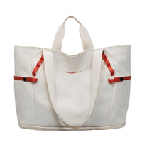 Expandable Travel Duffel Bag with Wet/Dry Compartment, Large Capacity Shoulder Tote