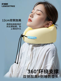 Portable U-Shaped Travel Neck Pillow for Airplanes and Cars, Neck Support Cushion