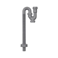 Basin Odor-Proof P-Trap/U-Bend Drain Pipe Kit with Pop-Up Drain Stopper for Bathroom Sinks