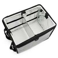 Insulated Food Delivery Bag with Magnetic Closure, Large Capacity Waterproof Cooler for Camping and Takeout