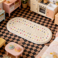 1:12 Dollhouse Miniature Plush Carpet Rug Photo Prop