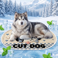 Pet Cooling Ice Silk Mat for Dogs and Cats, Summer Breathable and Moisture-Proof Sleeping Pad