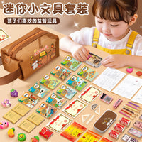 Miniature Textbook Simulation Stationery Set for Primary School Students