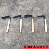 Dual-Purpose Garden Hoe with Three Tines for Farming and Landscaping