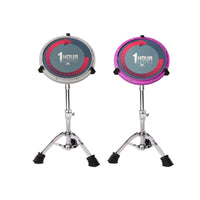 12-inch Drum Practice Pad Set with Metronome for Beginners - Silent Drum Training Kit