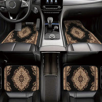 TEMU Vintage Nordic Style Car Floor Mats 4-Piece Set