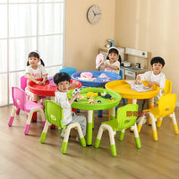 Kids Multi-functional Building Block Activity Table with Storage, Height Adjustable Educational Play Table for Sand and Water