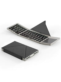 Portable Foldable Bluetooth Touchpad Keyboard with Magnetic Stand for Phones, Laptops, and Tablets