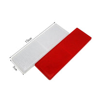 Truck Reflective Plate Car Bumper Sticker Plastic Vehicle Night Reflective Strip Red White Reflector Luminous